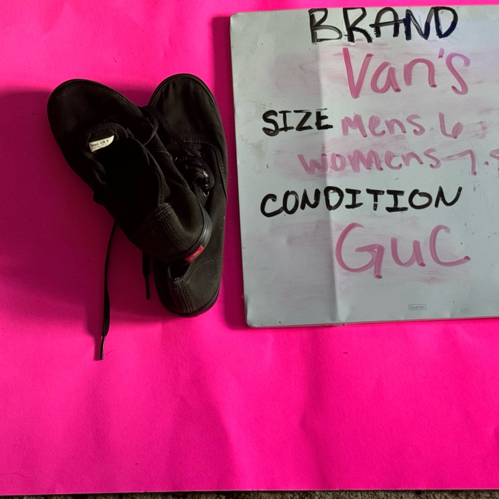 Vans black sneakers